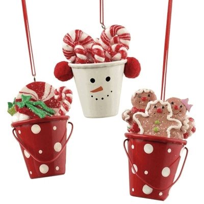 Goody Miniature Bucket Christmas Ornament