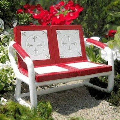 Love Seat Bench Figurine Fairy Garden Furniture