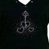 Key To My Heart Rhinestone Shirt by Sabrina Barnett