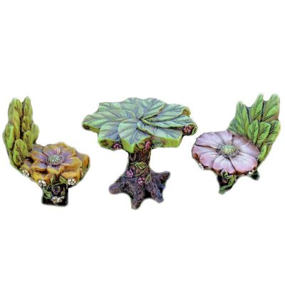 Blossom Bistro 3 Piece Figurine Set Fairy Garden Furniture