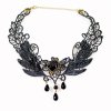 Black Rose in Lace Choker Necklace