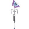 Purple Butterfly Figurine Wind Chime Garden Ornament