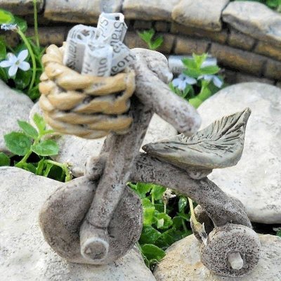 Bike or Tricycle Figurine Fairy Garden Toys