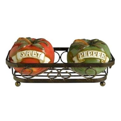 Italian Peppers in a Basket Salt & Pepper Set