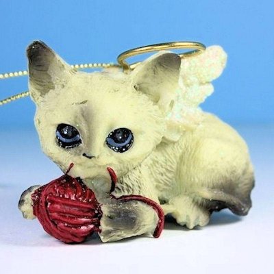 Siamese Cat Angel Ornament Cat Figurine