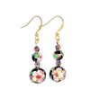 Cloisonne Balls Beaded Earrings