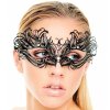 Beautiful Vixen Masquerade Mask Black Laser Cut Metal