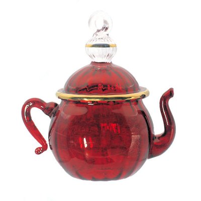 Teapot Ornament Handmade Glass by Egyptian Museum