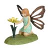 Gardening Fairy Figurine with Metal Wings