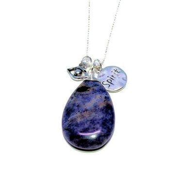 Sodalite Gemstone Pendant Necklace