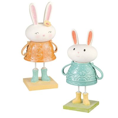 Easter Teacup Bunnies Rabbit Figurine by Grasslands Road