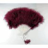 Seductive Maiden Single Color Marabou Feather Fan