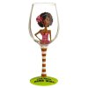 Girlfriends Wine Glass with Funny Sayings