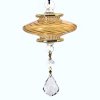 Swirled Glass Ornament with Crystal Dangle by Egyptian Museum