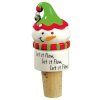 Snowman Christmas Wine Cork