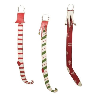 Metal Christmas Stocking Figurine