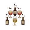 Funny Wine Glass Shape Ceramic Wall Sign