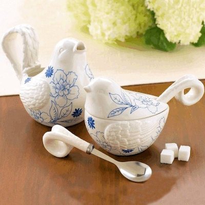 Blue Bird Figurine Cream Pitcher by Grasslands Road