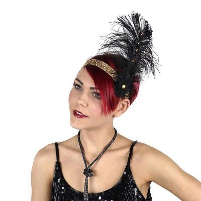 Flapper Style Feather Headband