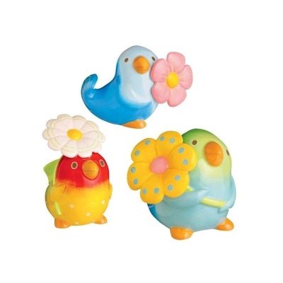 Colorful Whimsical Design Bird Figurine