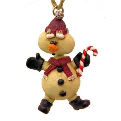 Bobble Head Snowman Figurine Christmas Ornament