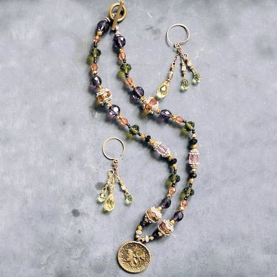 Josephine Gemstone Chandelier Earrings