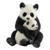 Mother Hugging Baby Panda Bear Figurine