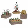 Vegetable Garden Figurine Set of 4 for Fairy Garden