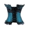 Elegant Teal Goddess Corset