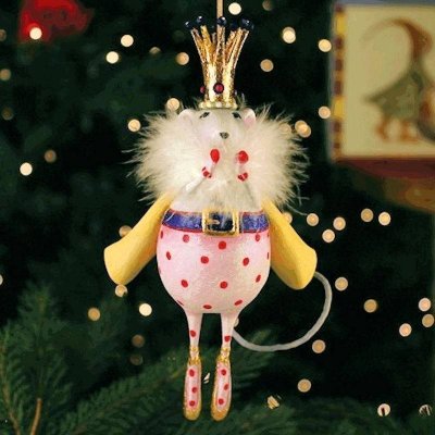 Nutcracker Mouse King Large Ornament by Patience Brewster