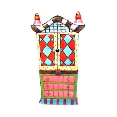 Colorful Vintage Armoire Trinket Box