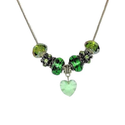 Green Irish Fairy Beaded Necklace