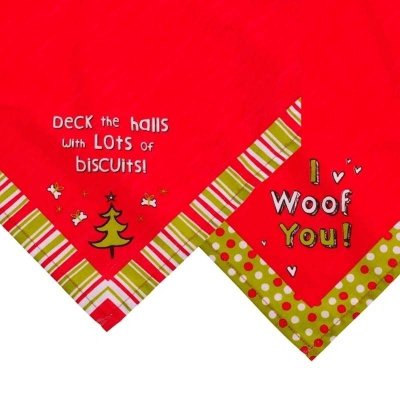 Bandanna Dog Christmas Costume Medium