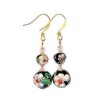 Cloisonne Balls Beaded Earrings