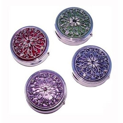 Regal Collection Round Metal Pillbox by Spring Street Design