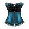 Elegant Teal Goddess Corset