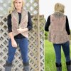 Skirted Tan & Black Sleeveless Sweater Vest