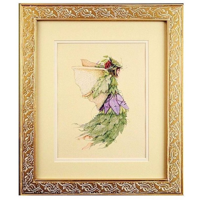 Grape Fairy Framed Fantasy Art by Patience Brewster