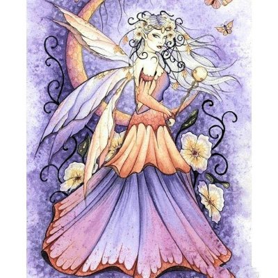 Enchanted Moon Fairy Fantasy Art by Jessica Galbreth