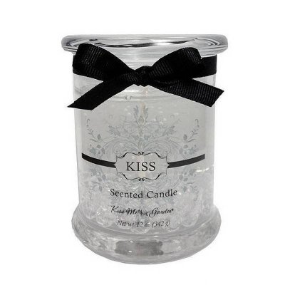 Gel Candle Kiss Fragrance with Crystals 12 oz