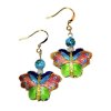 Butterfly Cloisonne Beaded Earrings