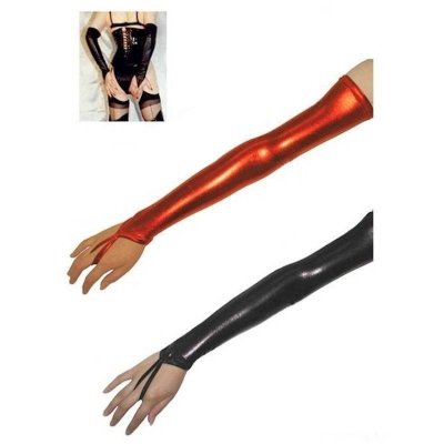 Lady Metallica Long Fingerless Gloves