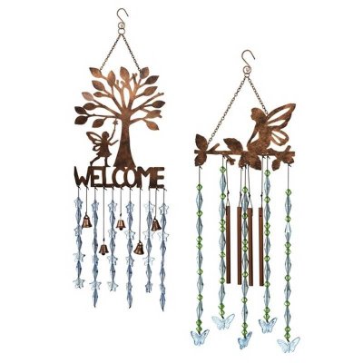 Beaded Fairy Figurine Garden Wind Chime