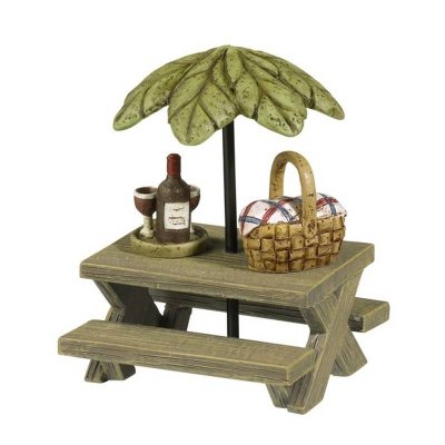 Picnic Table Figurine Set Fairy Garden Furniture