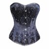 Beaded Midnight Masquerade Steel Boned Corset