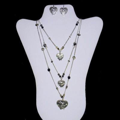 Fairy Love Extra Long Necklace & Earrings Jewelry Set