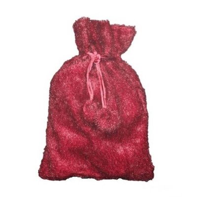 Burgundy Plush Gift Bag