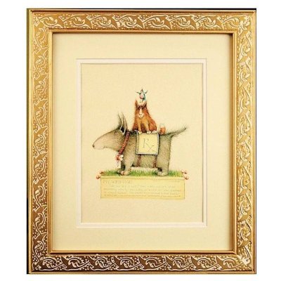 Terrier Carrier Benefits of Pet Ownership Framed Fantasy Art