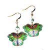 Butterfly Cloisonne Beaded Earrings