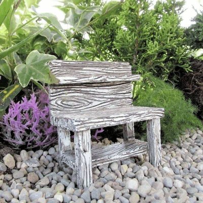 Gardening Bench Figurine Fairy Garden Furniture